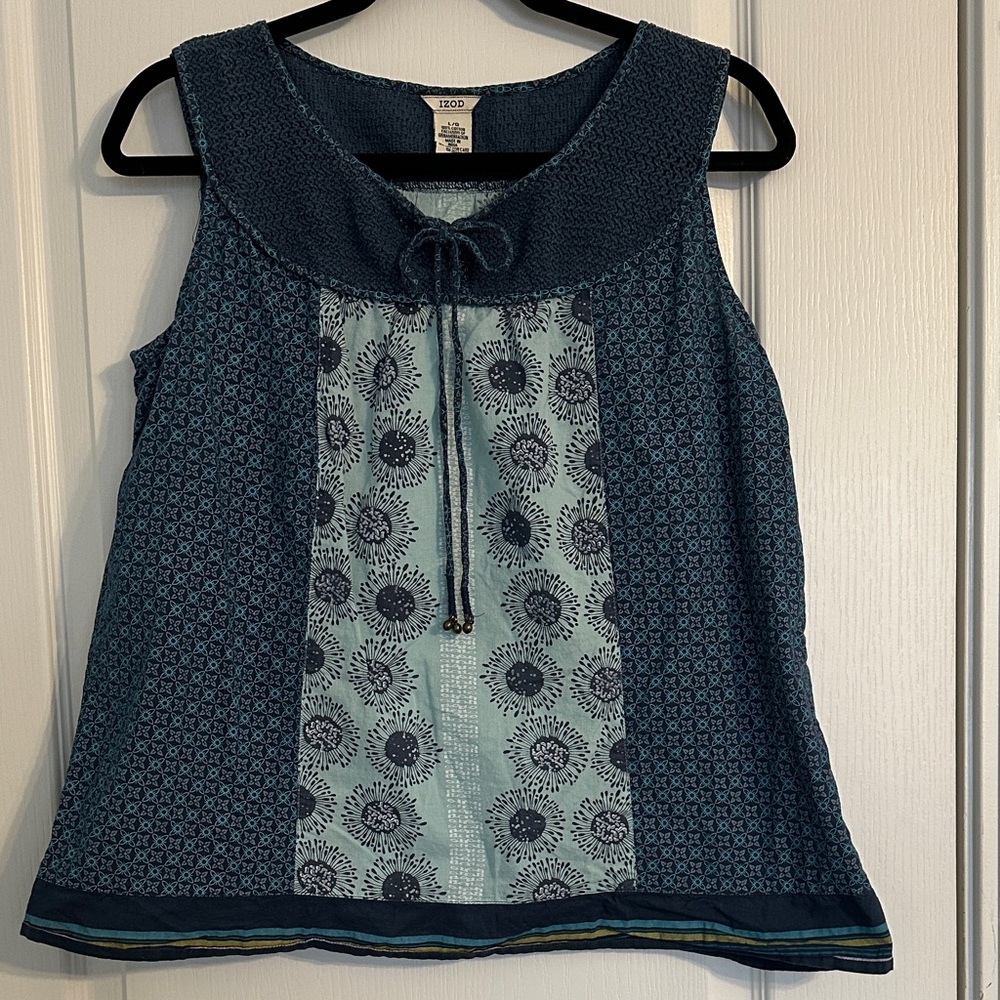 Izod Blue and Teal Women's Top